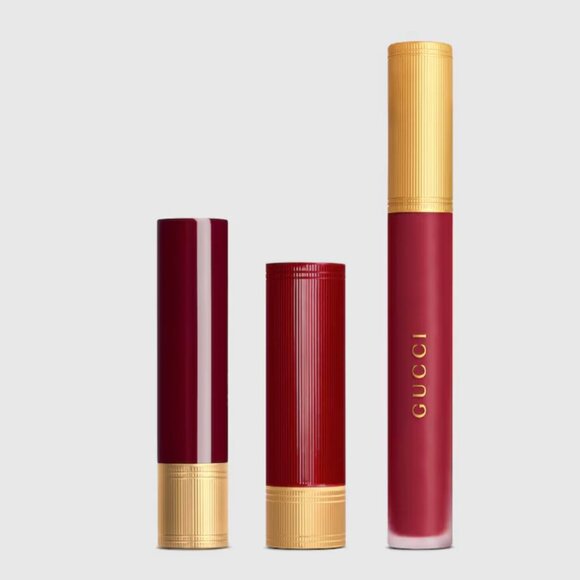 Gucci Beauty 3 Piece Rosso Ancora Lipstick Gift Set $147 - Picture 6 of 10